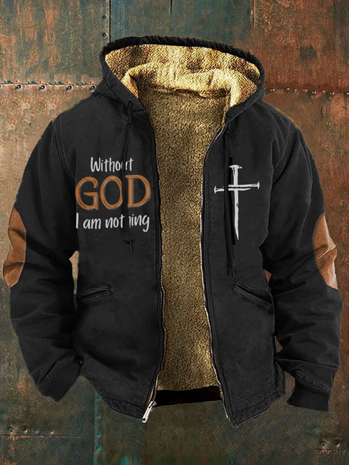 Men's Faith in God Fleece Jacket Multicolor