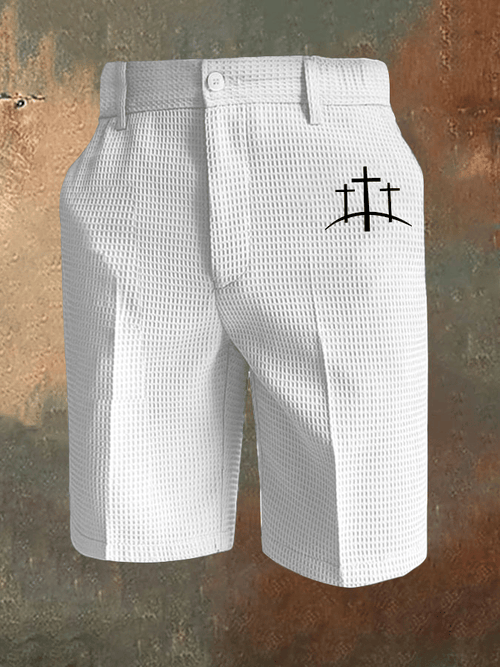 Men's Faith Print Waffle Casual Pants