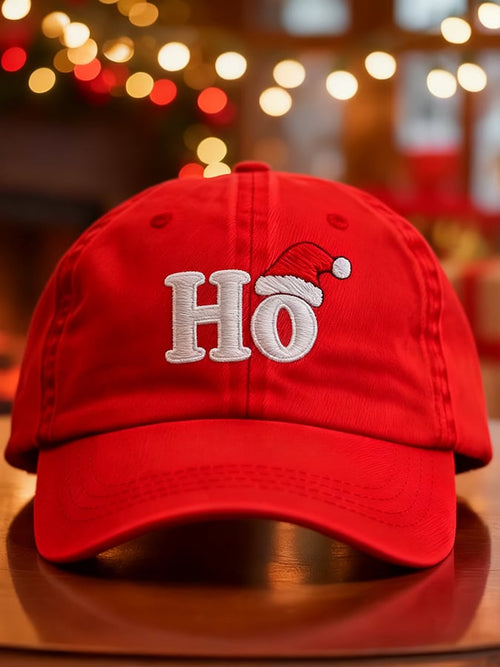 Unisex Vintage Christmas Art Design Print Hat