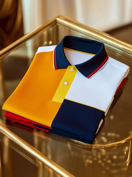 Men's Business Short Sleeve Polo Shirt