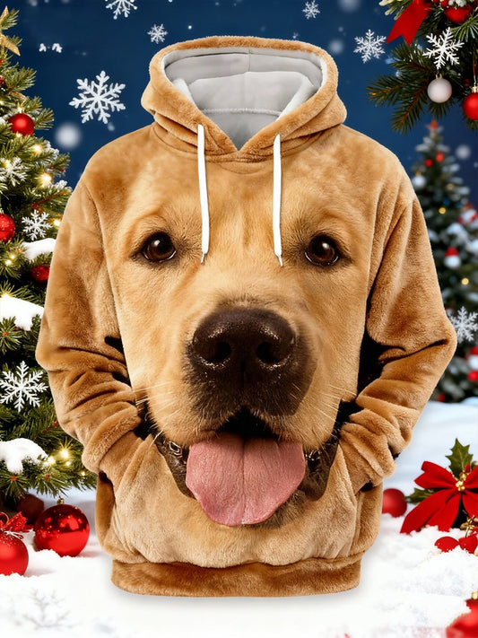 Golden Retriever Flannel Hoodie