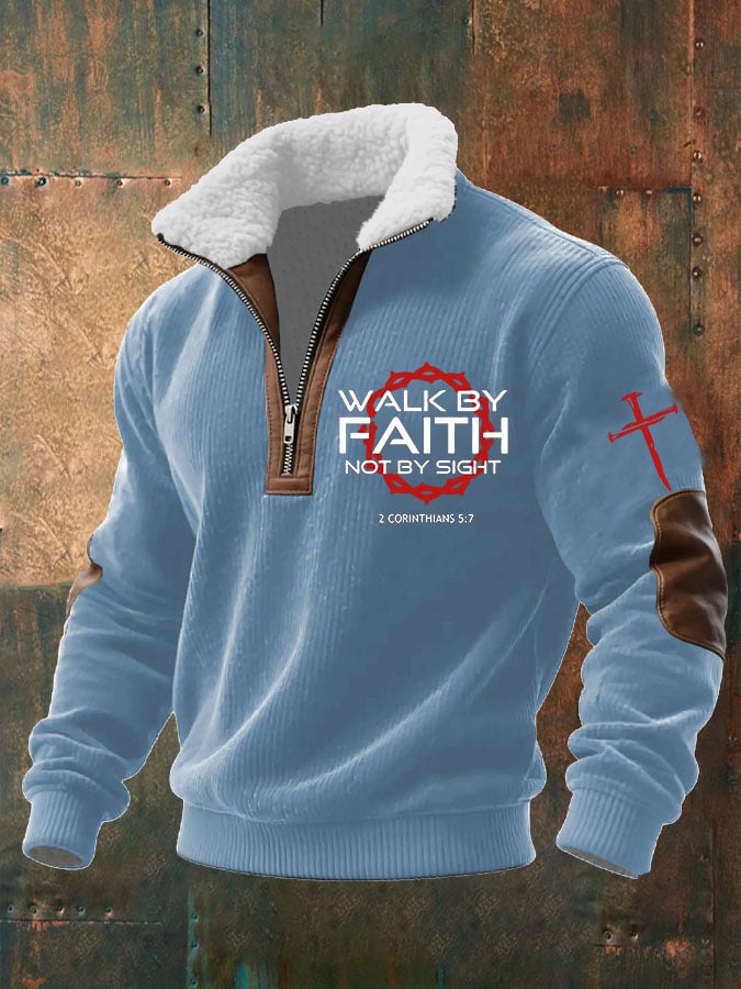 Men's Faith Textured Sweatshirt