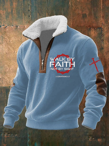 Men's Faith Textured Sweatshirt