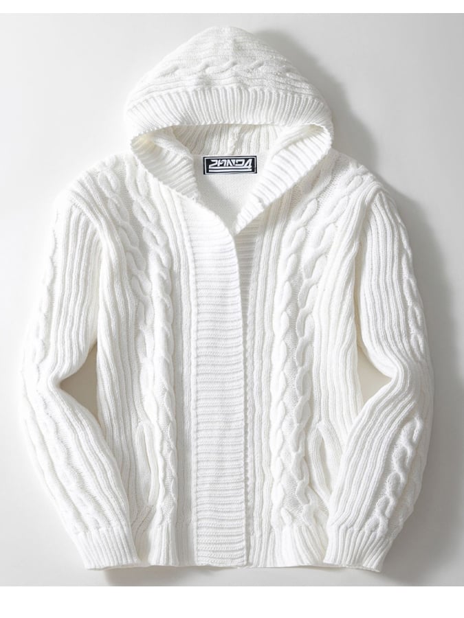 Men's Cable Knit Cardigan Jacket