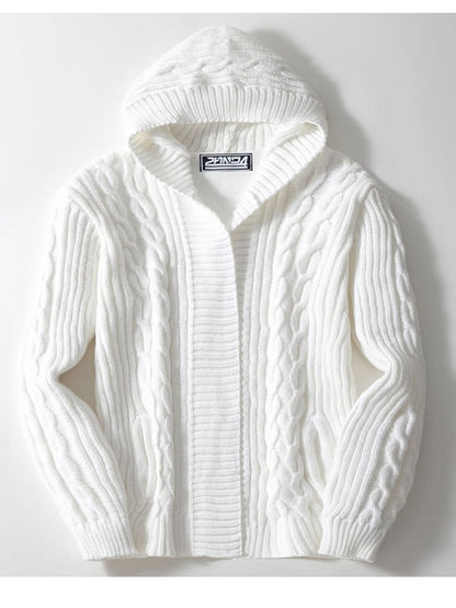 Men's Cable Knit Cardigan Jacket