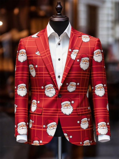 Men's Business Casual Christmas Suit Outerwear