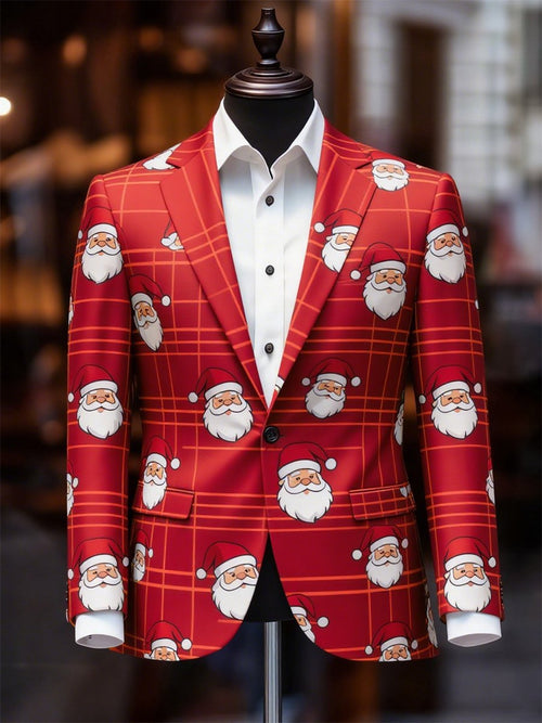 Men's Business Casual Christmas Suit Outerwear