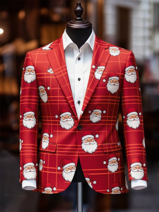 Men's Business Casual Christmas Suit Outerwear