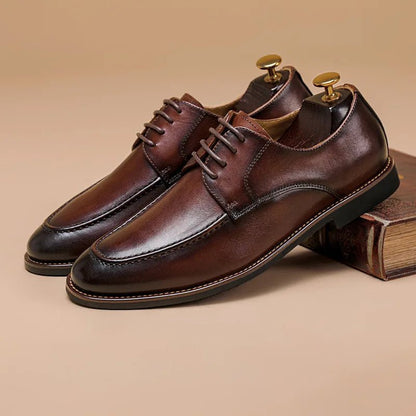 Genuine leather business dress shoes
