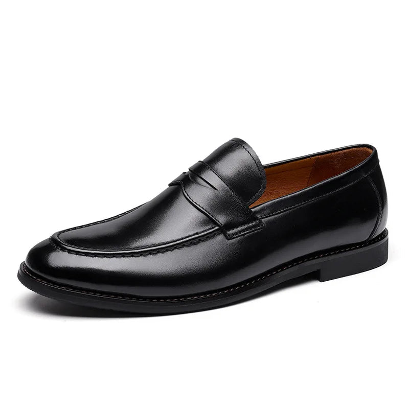 Genuine leather business dress shoes