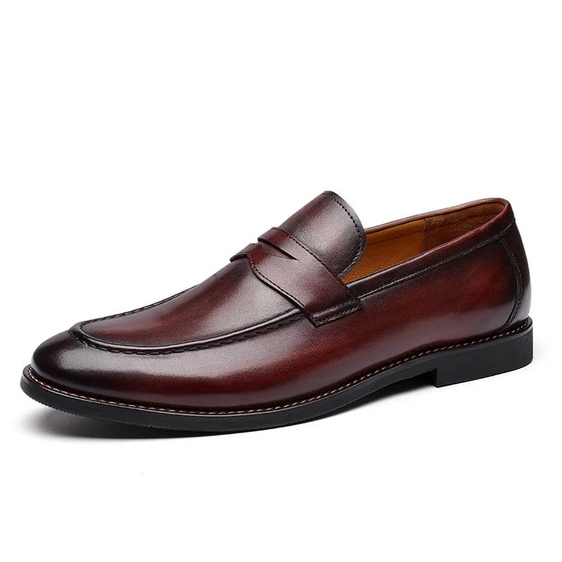 Genuine leather business dress shoes