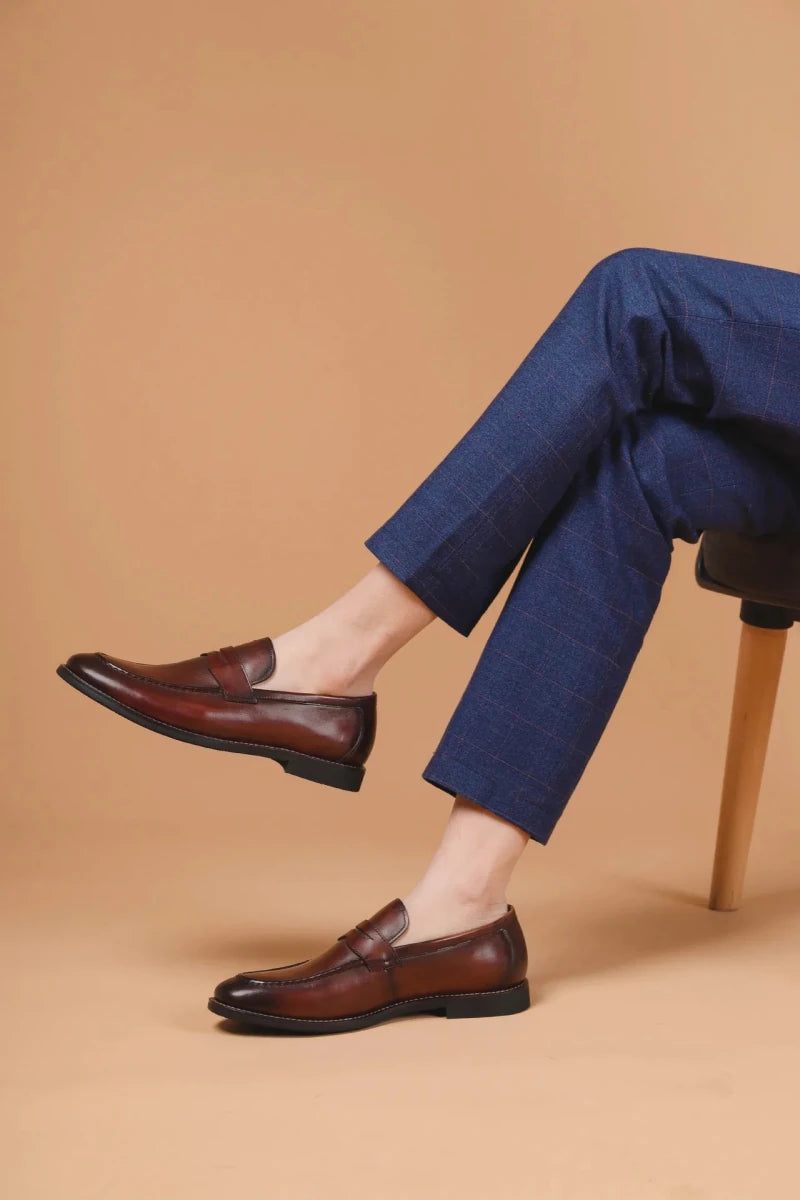 Genuine leather business dress shoes