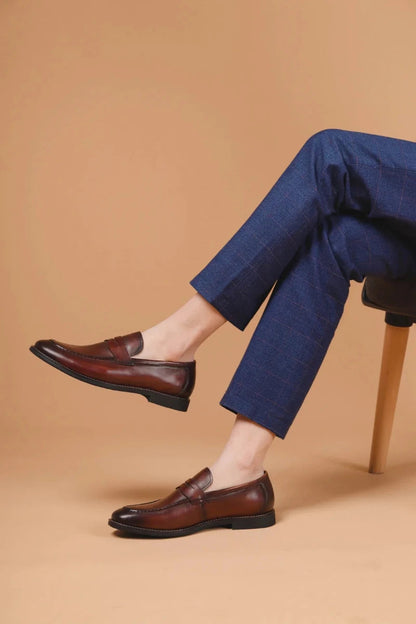 Genuine leather business dress shoes