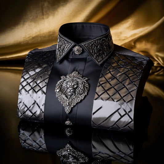 Luxury men's fashion high quality Long Sleeve Shirt
