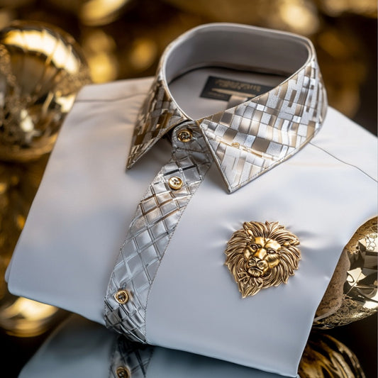 Luxury men's fashion high quality Long Sleeve Shirt