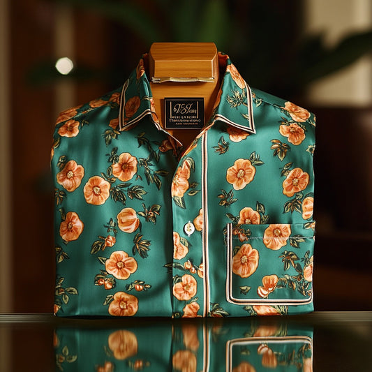 Classic style comfortable business leisure vacation long sleeve shirt