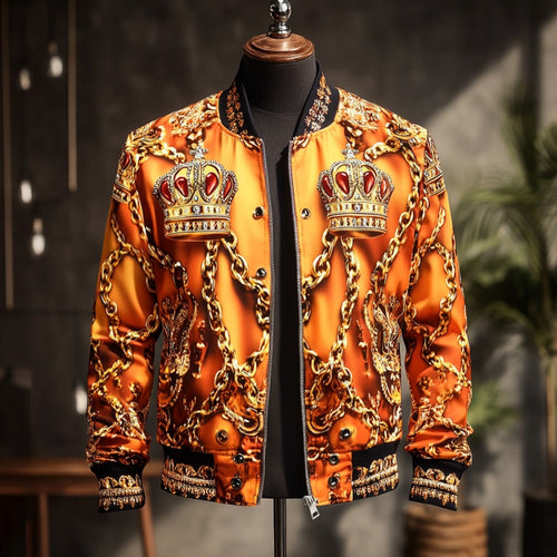 High-end Luxury Fashion Crew Neck Jacket