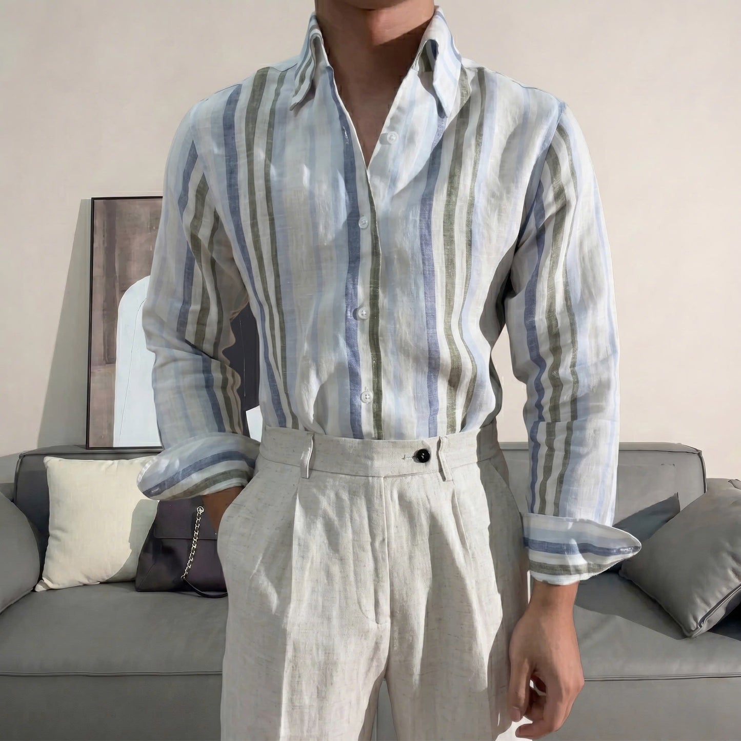 Linen Monterey Shirt Set