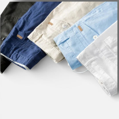 Men’s Cotton Linen Beach Shorts