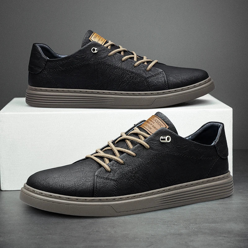 Italian style genuine leather shoes