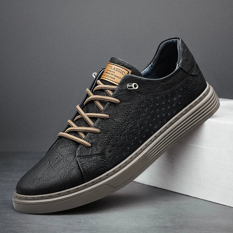 Italian style genuine leather shoes