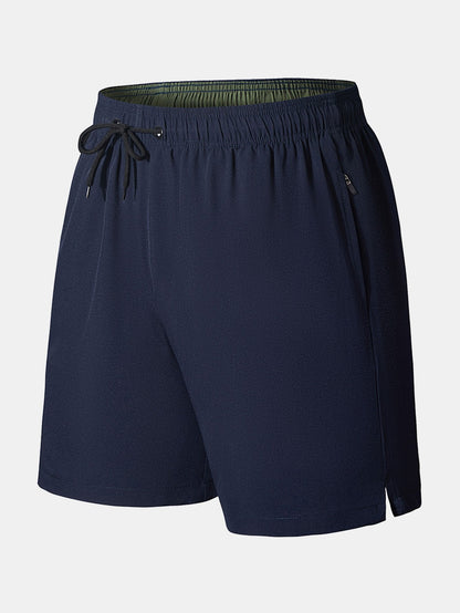 Zip Pocket Stretch Swim Shorts