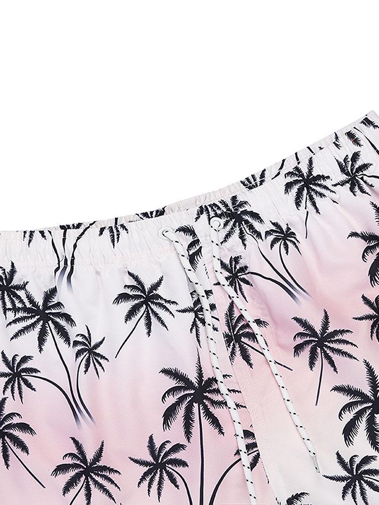 Palm Tree Print Swim Shorts