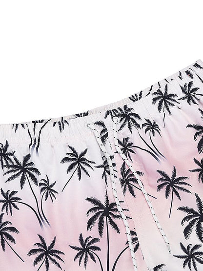 Palm Tree Print Swim Shorts