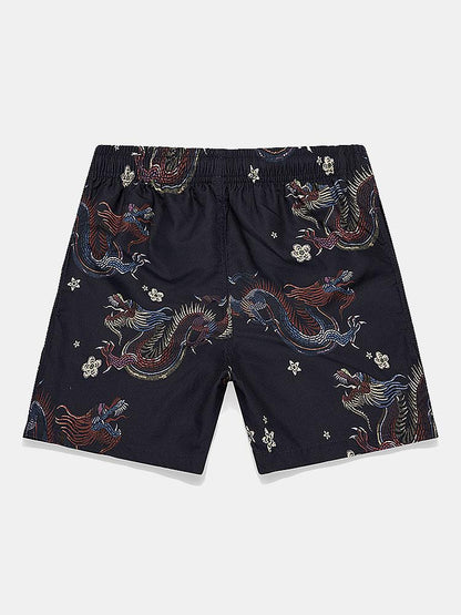 Dragon Print Swim Shorts