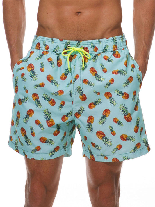 Pineapple Print Swim Shorts