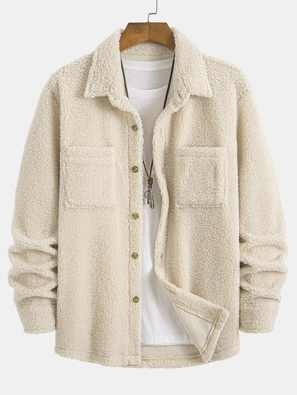 Teddy Fleece Button Up Shirt