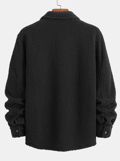 Teddy Fleece Button Up Shirt