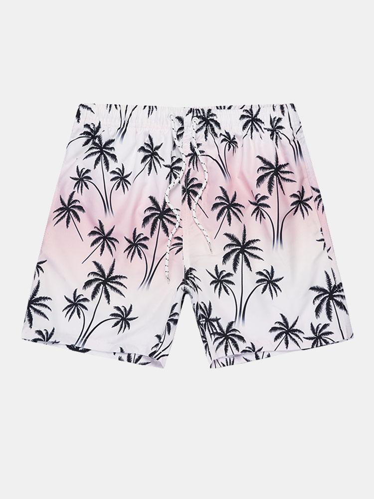 Palm Tree Print Swim Shorts