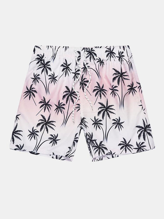 Palm Tree Print Swim Shorts