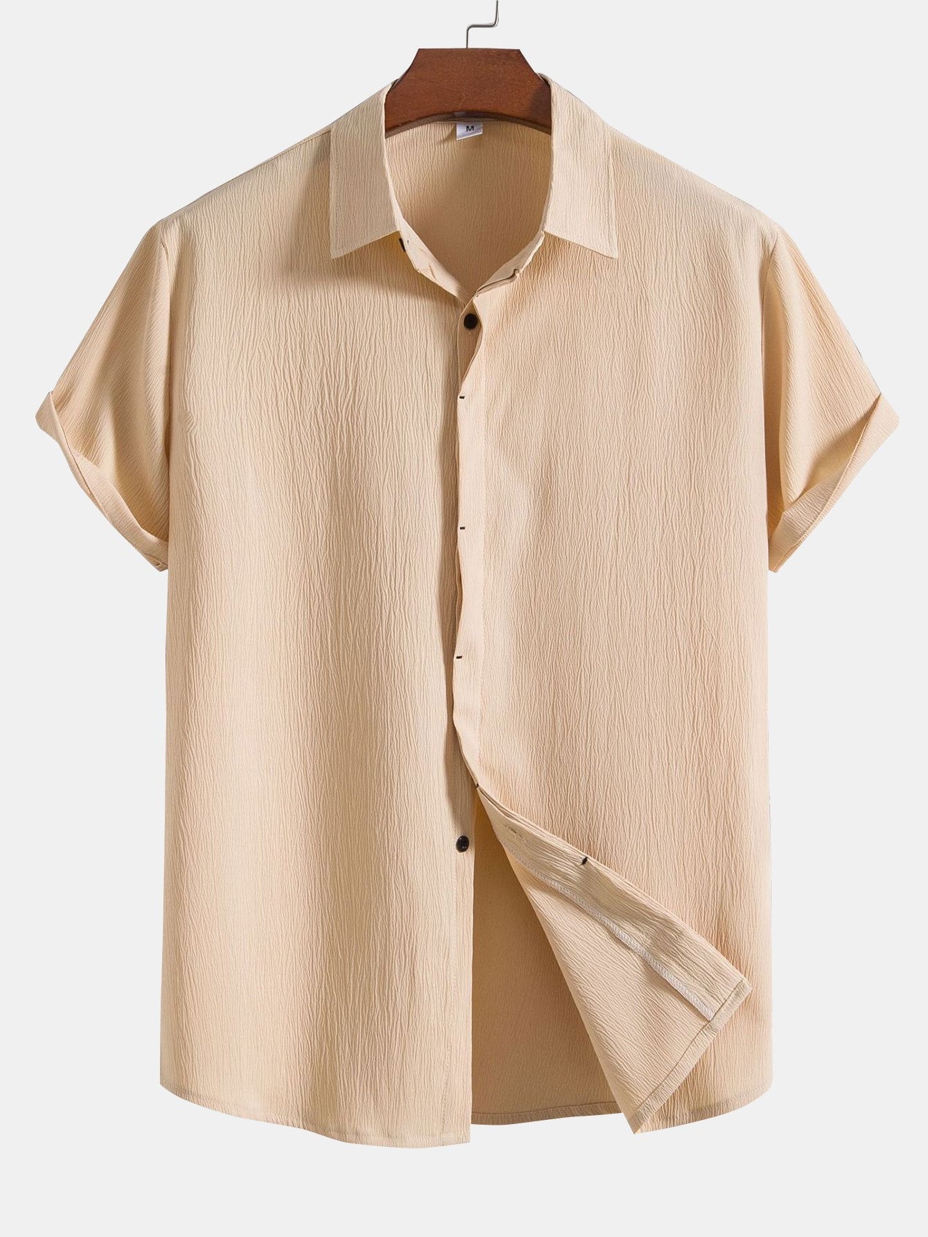Crinkled Concealed Fly Shirt