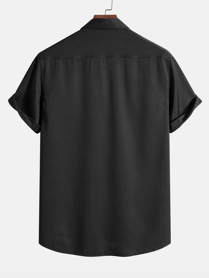 Faith Letter Print Button Up Shirt