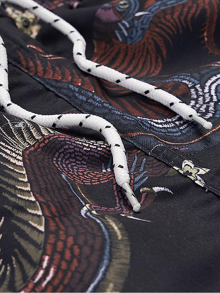 Dragon Print Swim Shorts