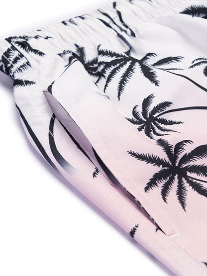 Palm Tree Print Swim Shorts