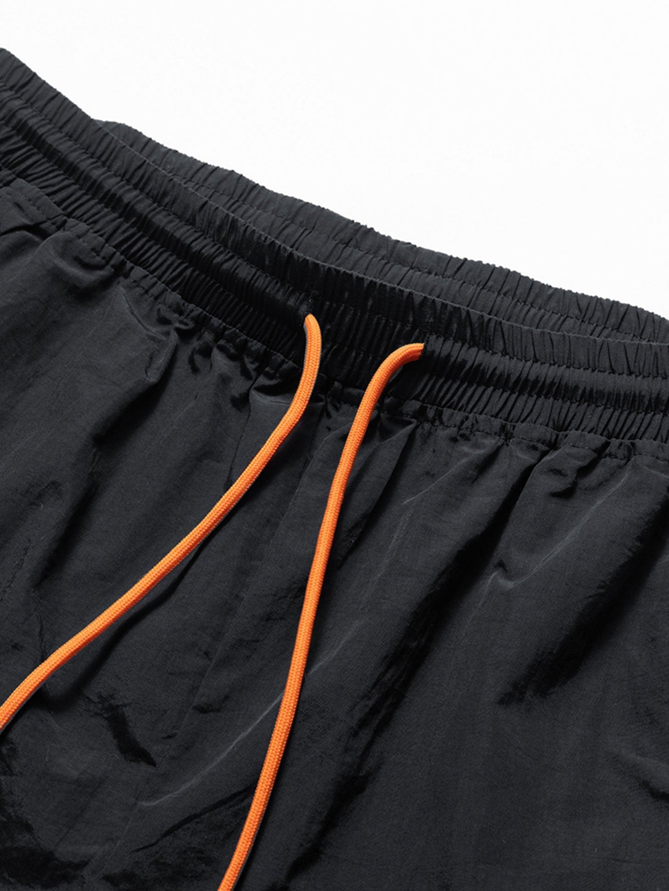 Solid Zip Pocket Swim Shorts