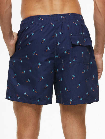 Palm Tree Print Swim Shorts
