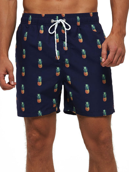 Pineapple Print Swim Shorts