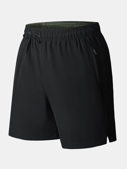Zip Pocket Stretch Swim Shorts