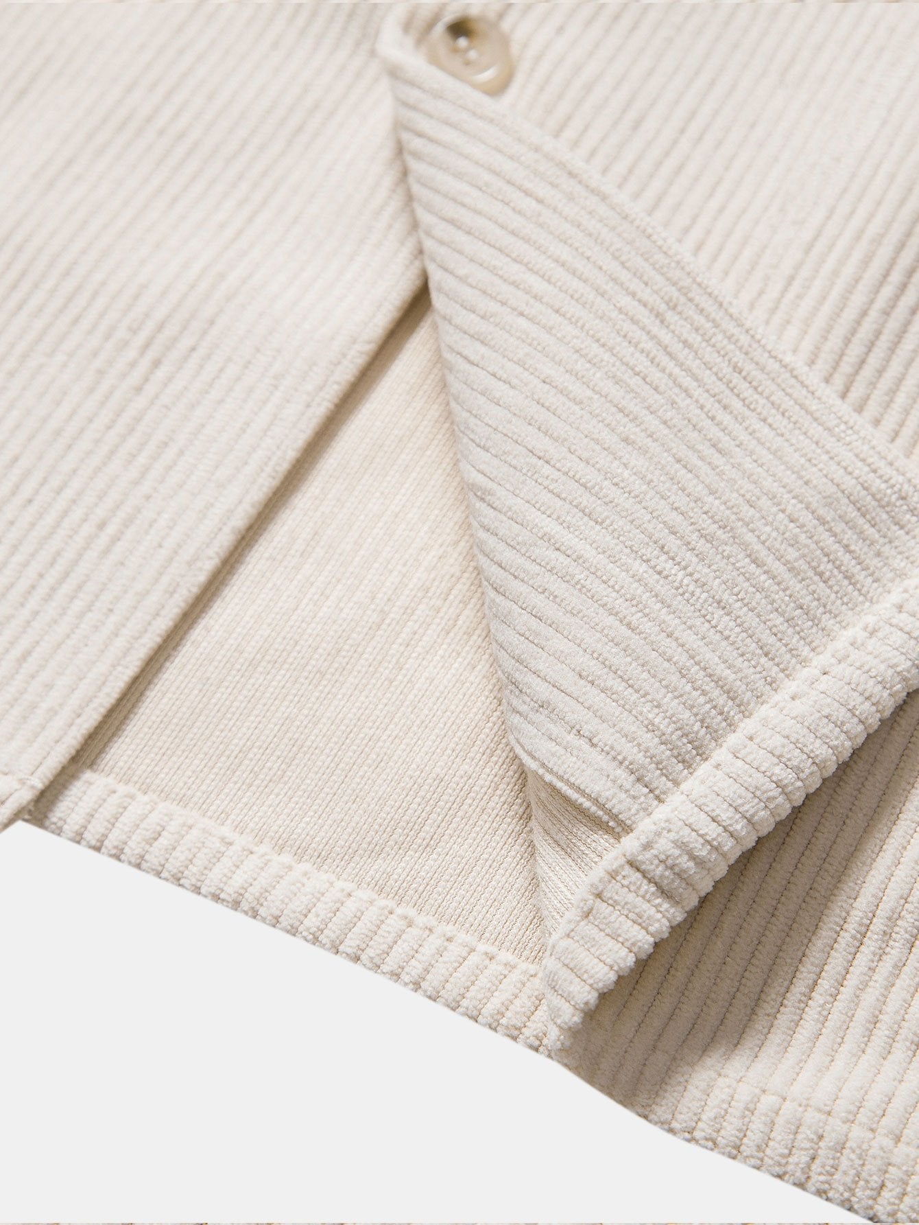 Short Sleeve Corduroy Revere Shirt