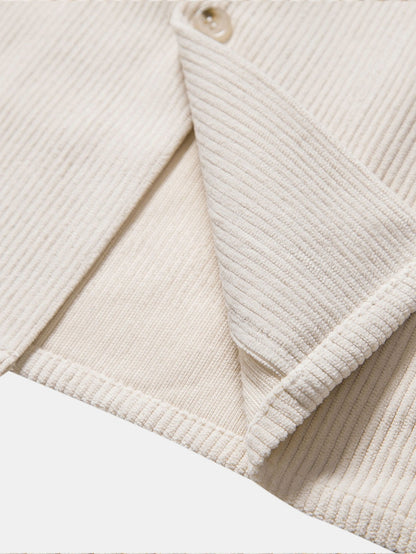 Short Sleeve Corduroy Revere Shirt