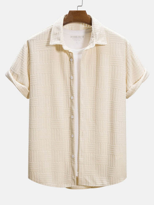Towelling Jacquard Shirt