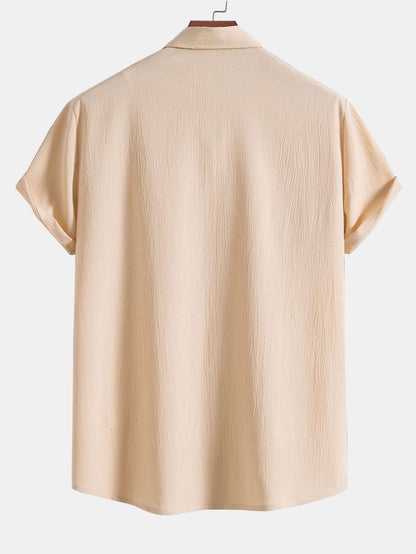 Crinkled Concealed Fly Shirt