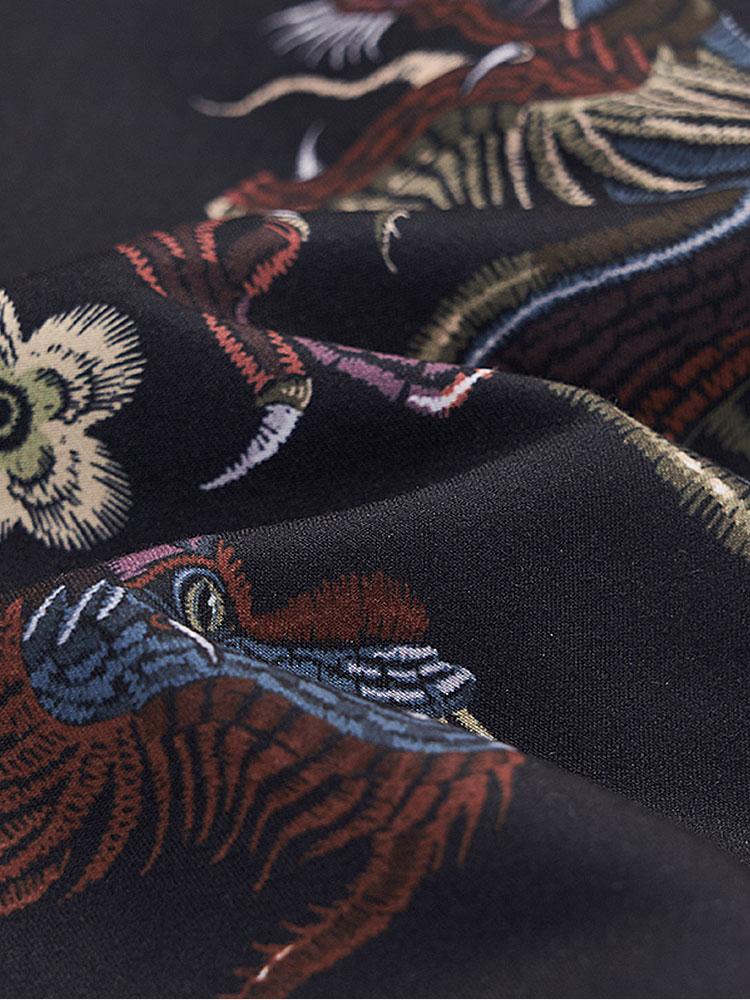 Dragon Print Swim Shorts