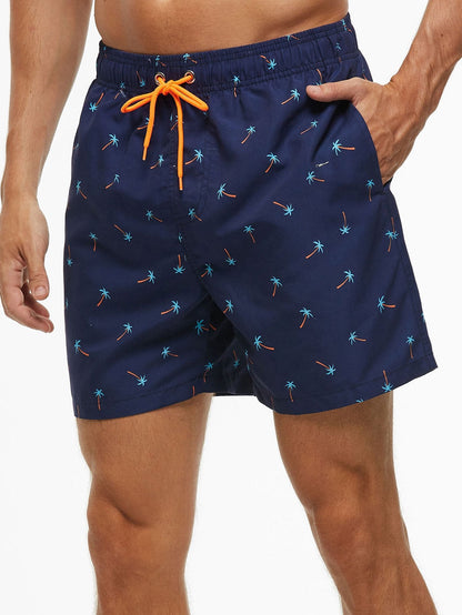 Palm Tree Print Swim Shorts