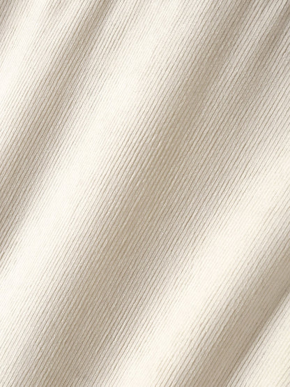 Long Sleeve Stand Collar Corduroy Shirt