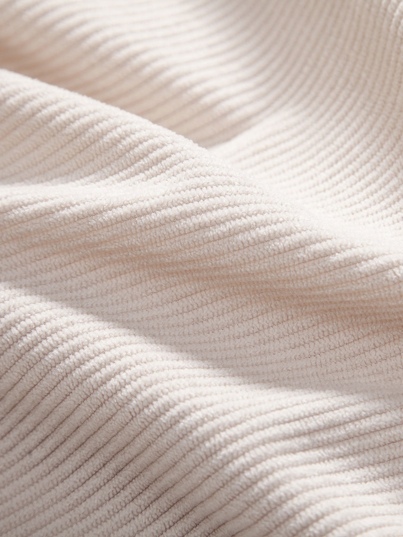 3 Pieces Long Sleeve Polo Neck Corduroy Shirt